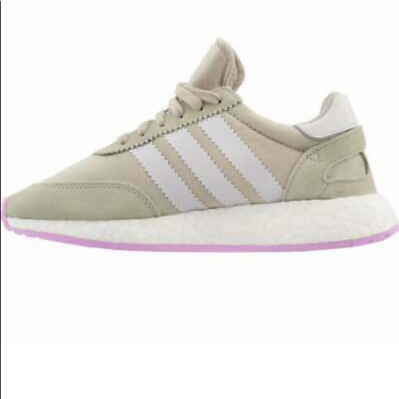 Women’s Adidas I-5923 Shoes Beige/Crystal White/Lilac B37973 - Picture 4 of 11
